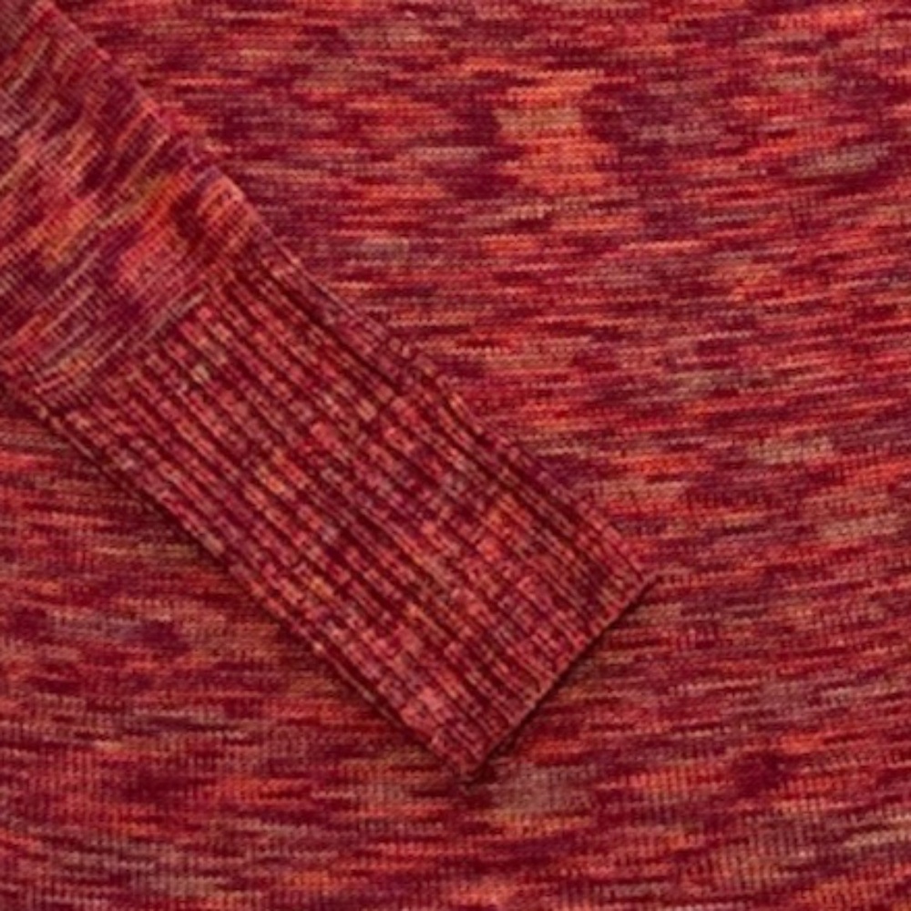 Women's Lucky Brand Sparrow Space Dye Sweater, Red, Size Large. - Picture 8 of 8